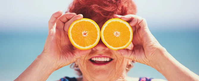 senior woman enjoying the summer with summer heat safety tips from The Sequoia senior living